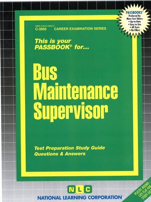 cover image of Bus Maintenance Supervisor